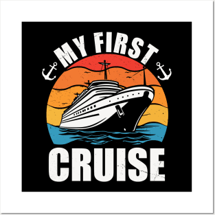 My First Cruise 2024. Funny Family Vacation 2024 Cruise ship Posters and Art
